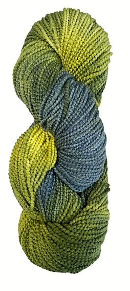 Frog merino beaded metallic wool yarn
