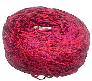 Garnet rayon chenille yarn