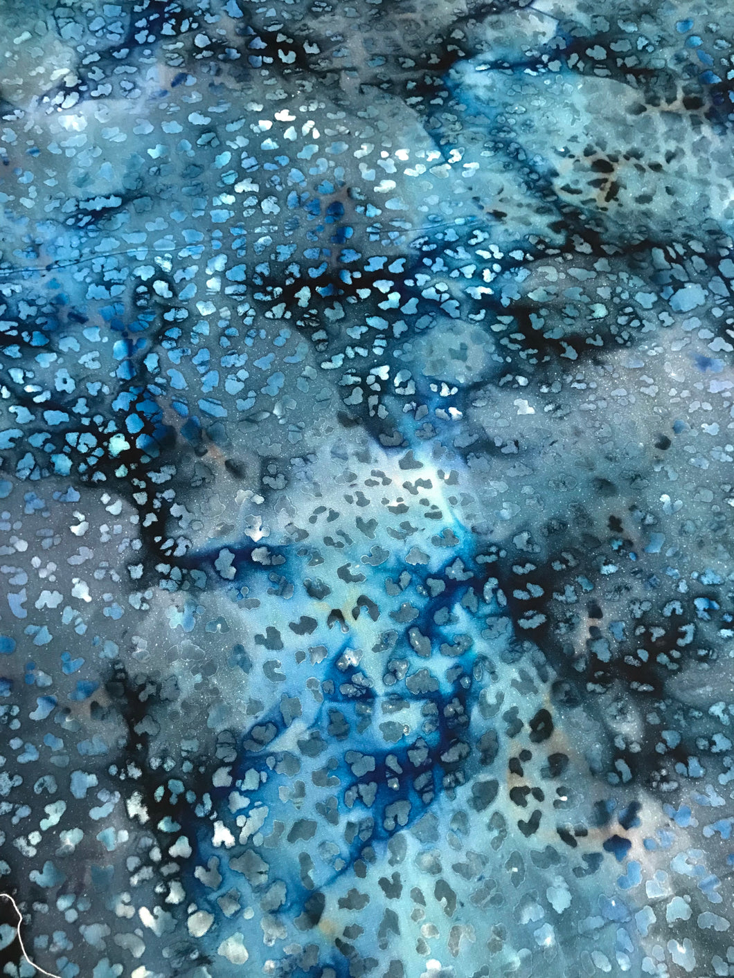 Cotton Batik Fabric: Rainy Day