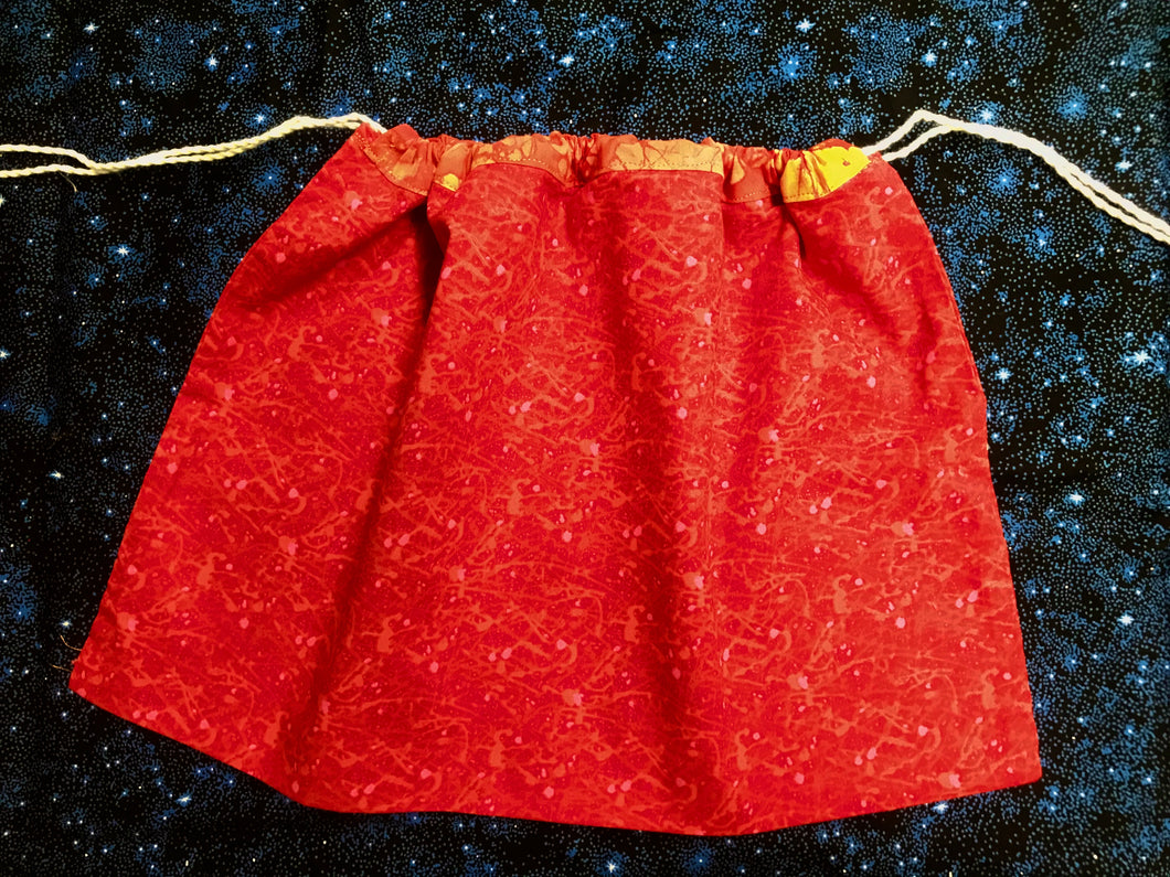 Cotton Batik Bag: Scarlet