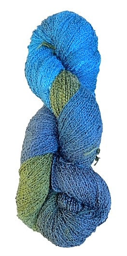 Indigo Sea Rayon/Cotton Boucle Yarn