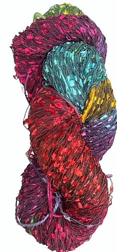 Macaw confetti rayon/nylon yarn