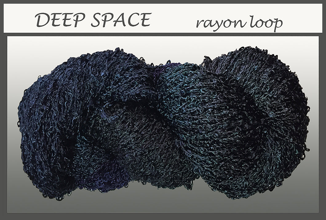 Deep Space Rayon Loop Yarn