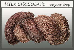 Milk Chocolate Rayon Loop Yarn