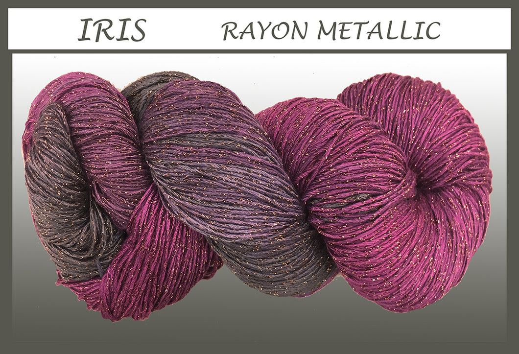 Iris/gold Rayon Metallic Yarn