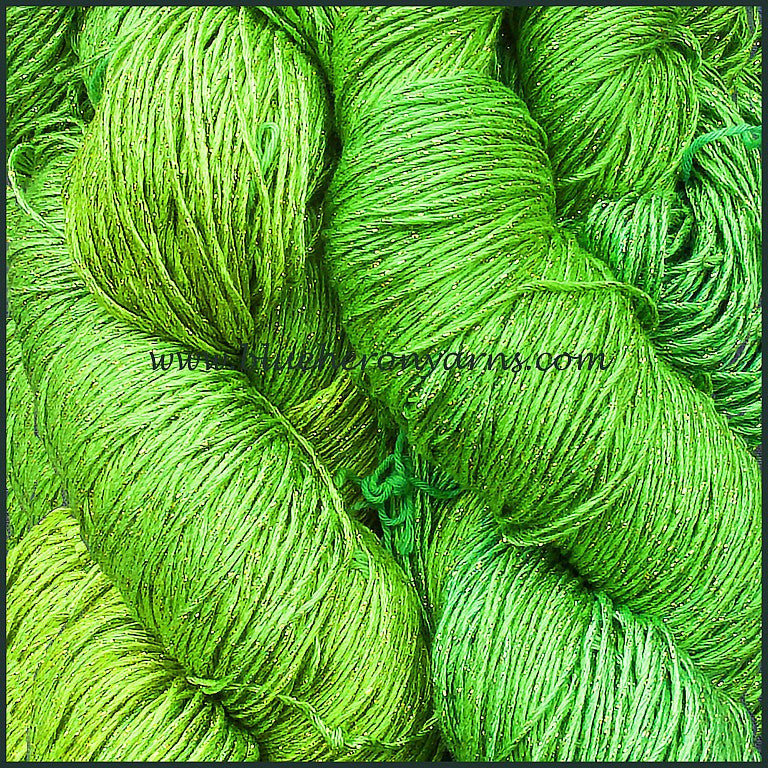 Lime Rayon Metallic Yarn