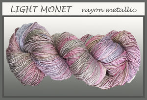 Light Monet/silver Rayon Metallic Yarn