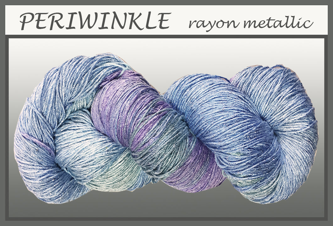 Periwinkle Rayon Metallic Yarn