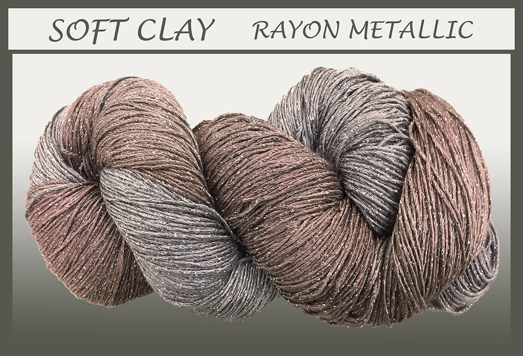 Soft Clay Rayon Metallic Yarn