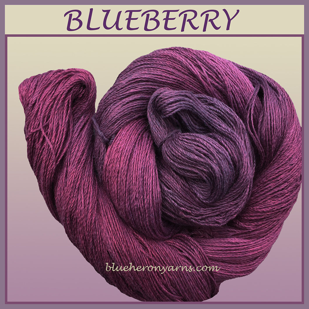 Blueberry Silk Linen Yarn