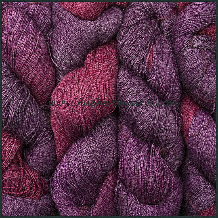 Boysenberry Silk Linen Yarn
