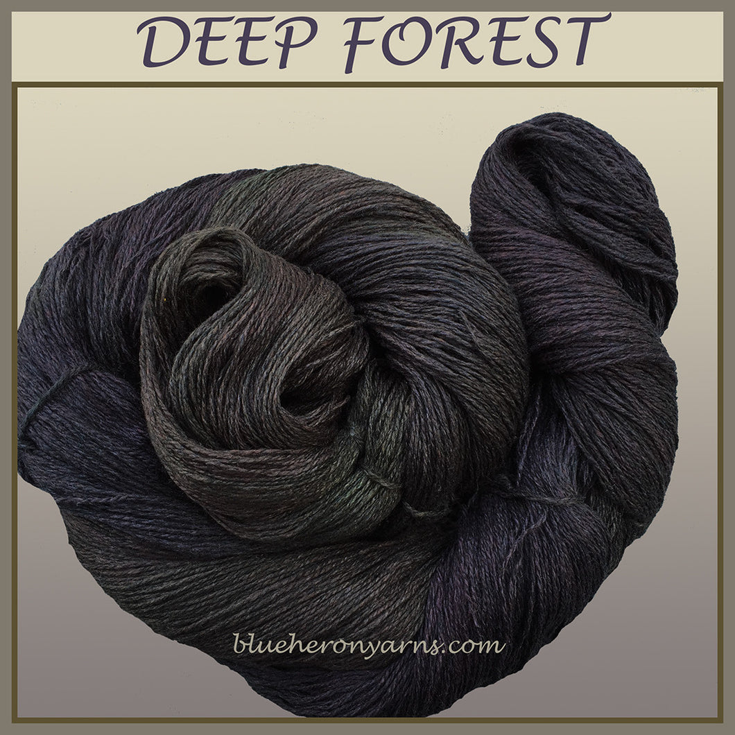 Deep Forest Silk Linen Yarn