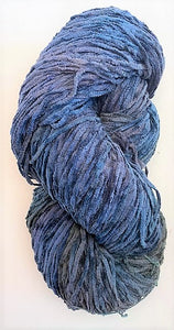 Slate Sea bulky cotton chenille yarn