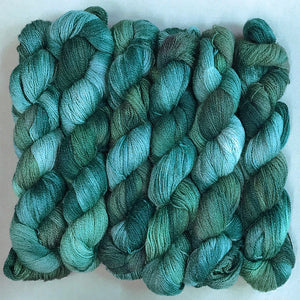 Silk Merino Lace Yarn: Evergreen