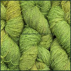 Soft Green Cotton Rayon Seed Yarn