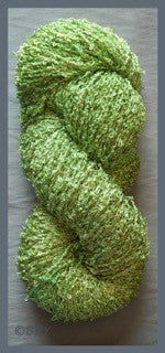 Soft Green Rayon Loop Yarn