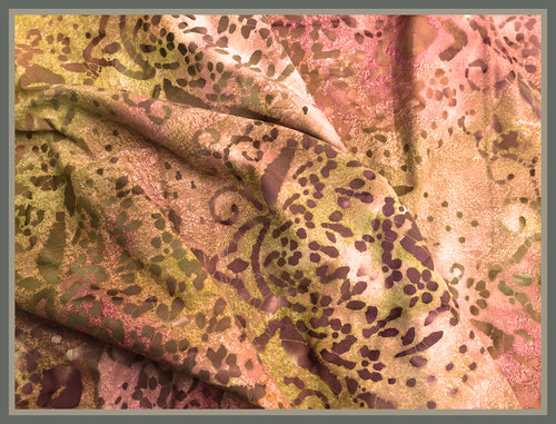 Cotton Batik Fabric: Spring Meadow