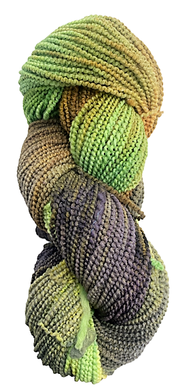 Tortoise beaded merino wool yarn