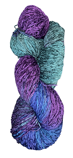Violet Fields rayon chenille yarn