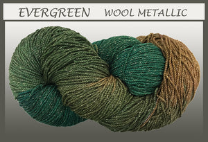 Evergreen Wool Metallic Yarn