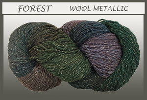 Forest Wool Metallic Yarn