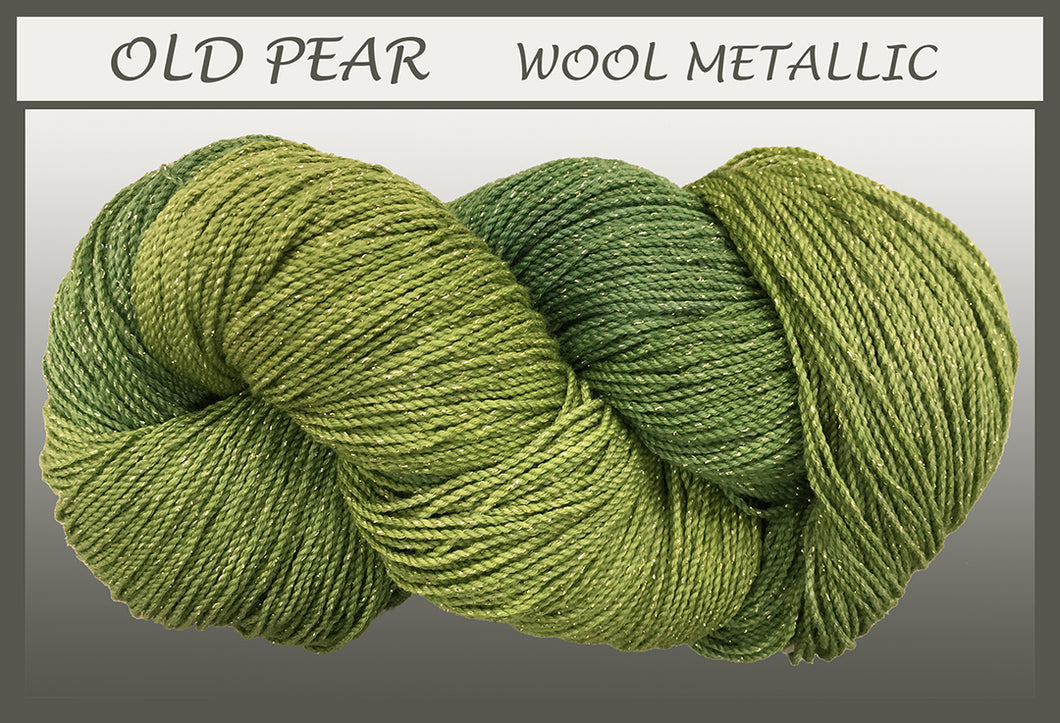Old Pear Wool Metallic Yarn